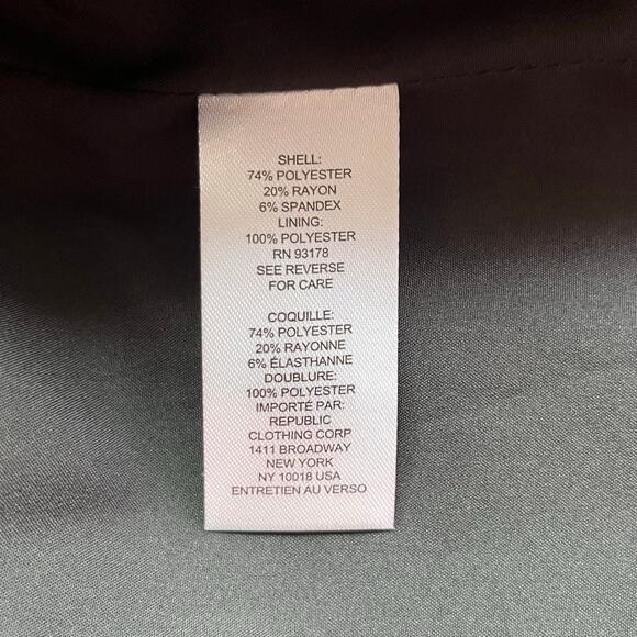 Elie Tahari Black Single Breasted One Button Peak Lapel Blazer Jacket NWT Size 4 - Picture 13 of 14